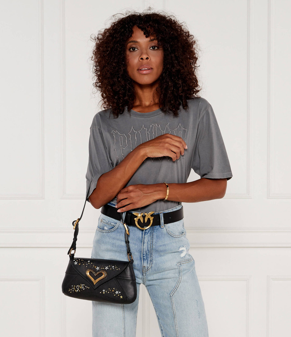 Кожаная сумка через плечо Pinko - черный(103763 A1YW)