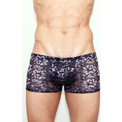 Мужские трусы боксеры черно-фиолетовые Romeo Rossi Boxer RR00226