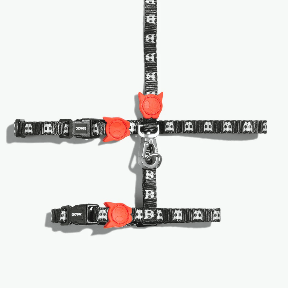 Шлейка+поводок SKULL 2.0 Zee.Cat