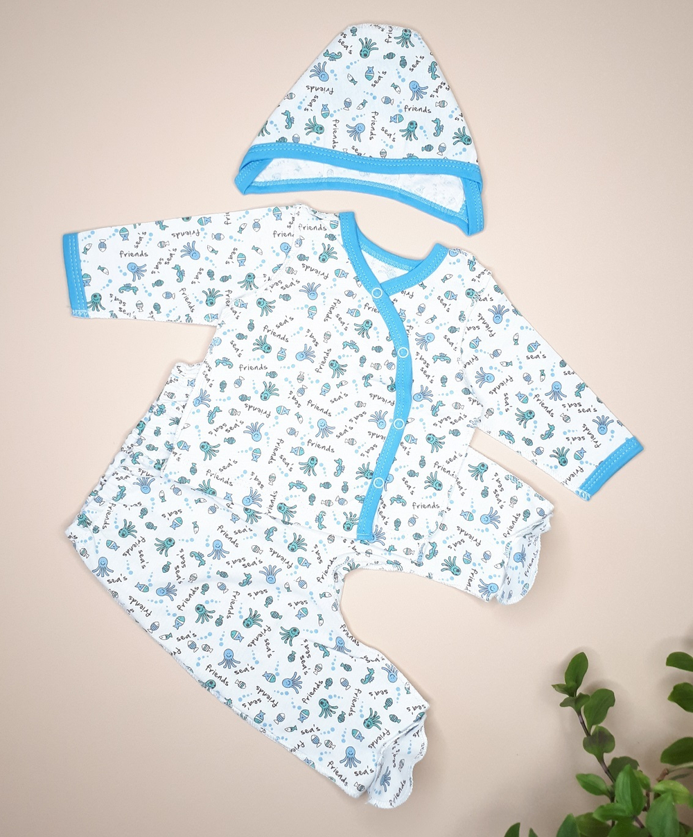 Комплект Морские друзья (голубой)