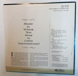 Винтажная виниловая пластинка LP Living Strings At A Sidewalk Cafe (USA 1963)