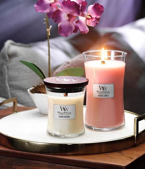 Кокосовый остров, ароматическая свеча, WoodWick