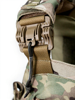Чехол для бронежилета плитника КРЕПОСТЬ быстросброс слева, MIMICRYA, Cordura 1000D, MULTICAM, L-XL
