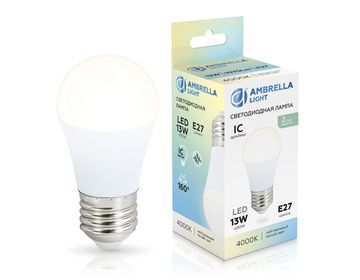Лампа LED G45 13W IC E27 4000K 175-265V 451304 BULBING Ambrella