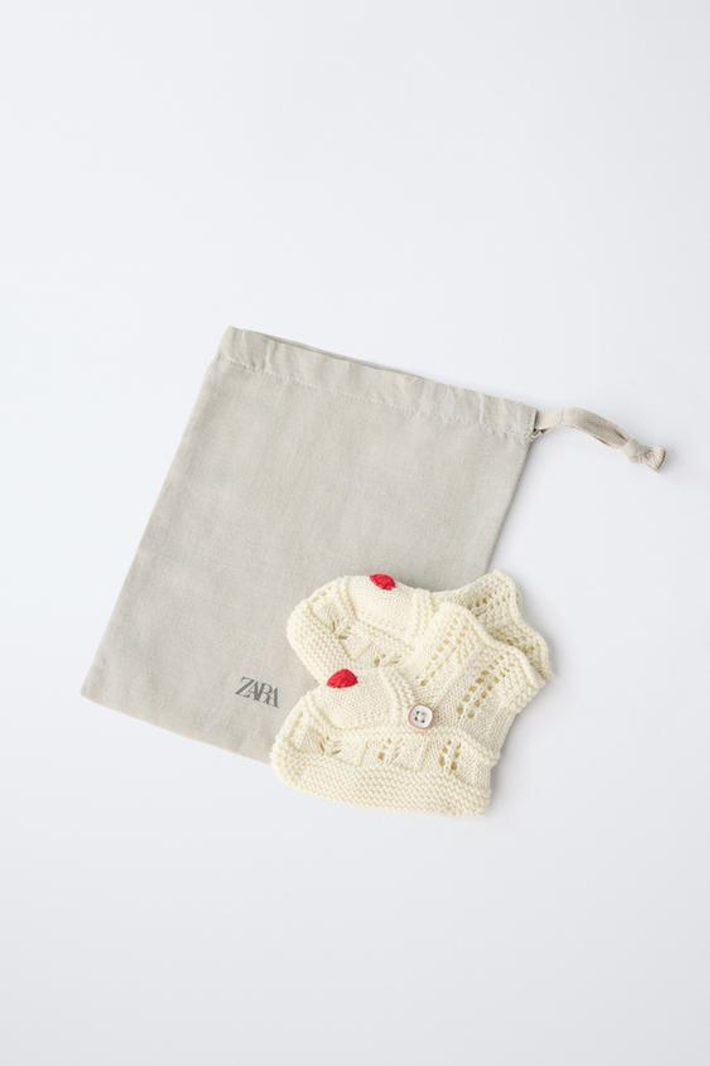 ZARA ПИНЕТКИ «СЕРДЦЕ», ЭКРЮ