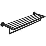Полка для полотенец 655 мм нерж. сталь NIZA 16853.N чёрный