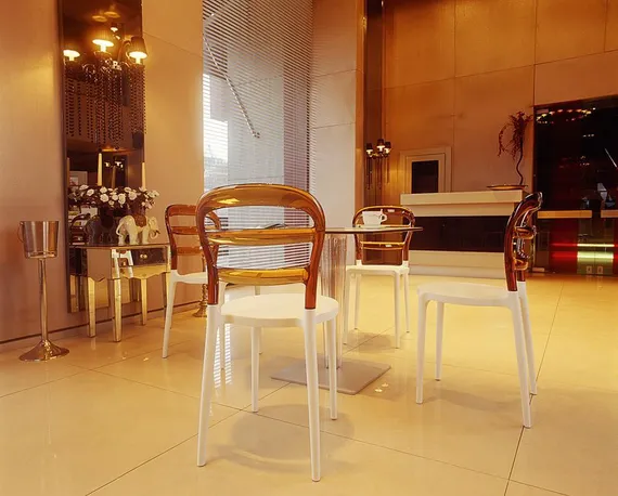 Стул Miss Bibi белый/янтарный