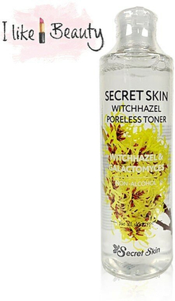 Secret Skin Тонер с экстрактом гамамелиса Witchhazel Poreless, 250 мл
