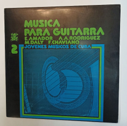 Винтажная виниловая пластинка LP Сборник Musica Para Guitarra 2 (Куба)
