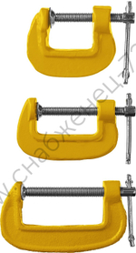 STAYER SG-3 25-50-75 мм, 3 шт, Набор чугунных струбцин G, (3212-H3)