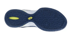 Мужские кроссовки для Падел Lotto Superrapida 200 III - all white/acid yellow/dark denim