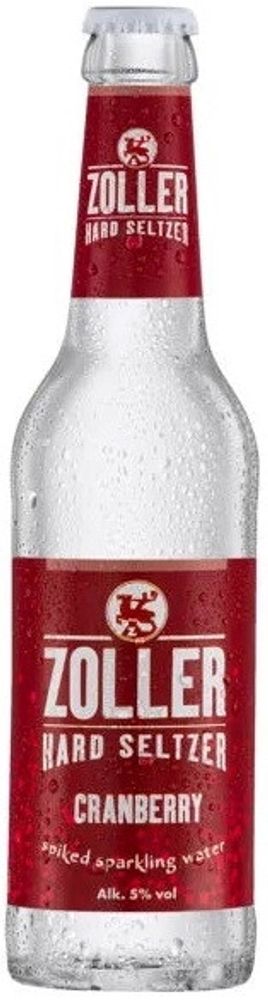 Слабоалкогольный напиток Цоллер Хард Зельцер Клюква / Zoller Hard Seltzer Cranberry 0.33 - стекло