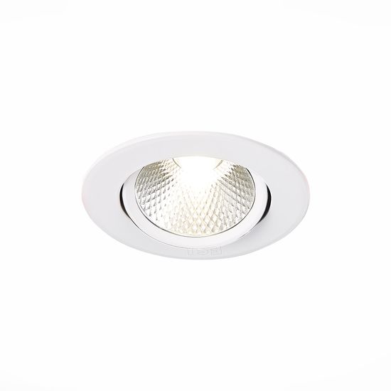 ST211.548.06.24 Св-к встр. Белый LED 1*6W 4000K 480Lm Ra80 24° IP20 D86xH50 220-240V Встраиваемые светильники
