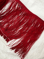 Бахрома бургунди (красная) 18 см