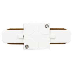 Коннектор ЭРА TR7-C 2W I WH для однофазного шинопровода белый | Однофазный шинопровод и аксессуары