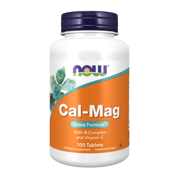 Комплекс с кальцием и магнием для снятия стресса, Cal-Mag Stress Formula, Now Foods, 100 таблеток
