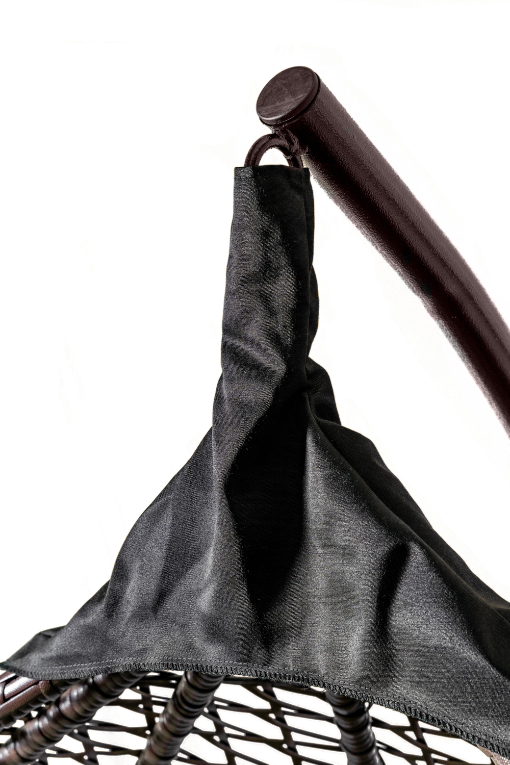 Кресло подвесное двойное Фиджи арт.J4123-MTКОР (стойка+осн.КОРИЧ.,корзн.корич.,подуш.корич. 3уп. (М))