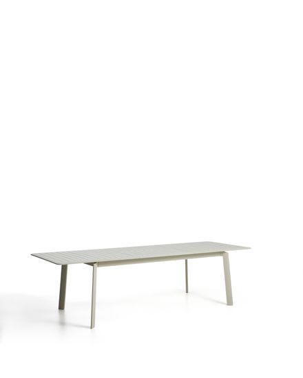 Раздвижной уличный стол Brela из алюминия цвета экрю 205(287) x 100 см