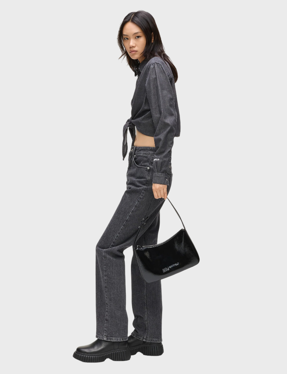 Сумка KARL LAGERFELD JEANS Metal Logo Shb Shiny