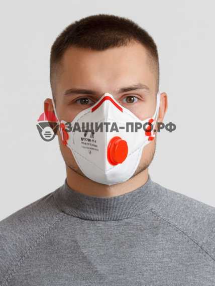 Медицинский респиратор РОСТОК-1Т-К, FFP3, с клапаном выдоха