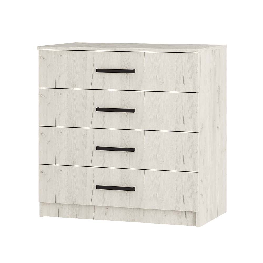 "Фиеста" Комод 850 дуб крафт белый (БТС)