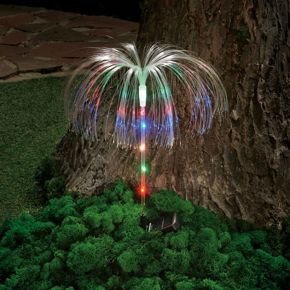 USL-S-821-PT750 JELLYFISH Садовый светильник на солнечной батарее Медуза. 7 светодиодов. RGB свет. 1xАA Ni-Mh аккумулятор в-к. IP44. TM Uniel