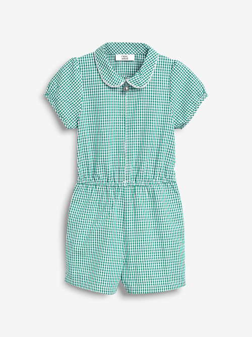 Комбинезон школьный на молнии для девочки Next 522-647, Зеленый