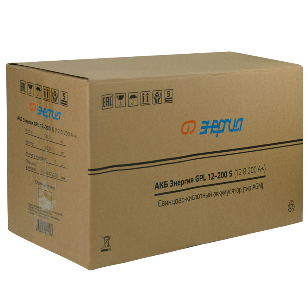 АКБ Энергия AGM GPL 12-200 S