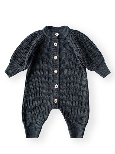 Комбинезон вязаный на пуговицах Графит RinaAmari