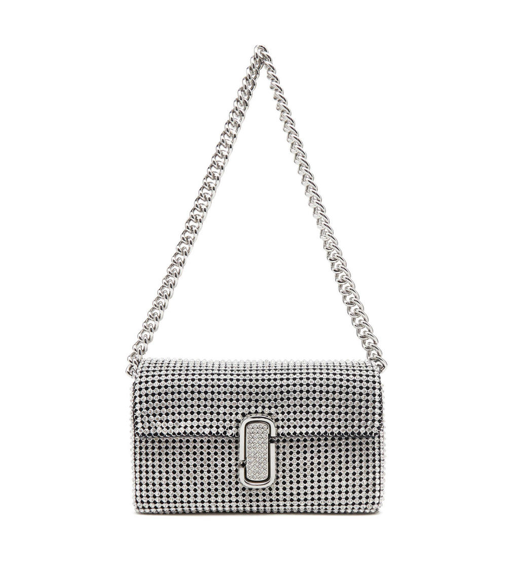 Кожаная сумка через плечо Marc Jacobs - серебряный(H912M06RE22)