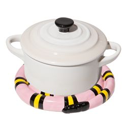 Подставка под горячее Snake, розовая