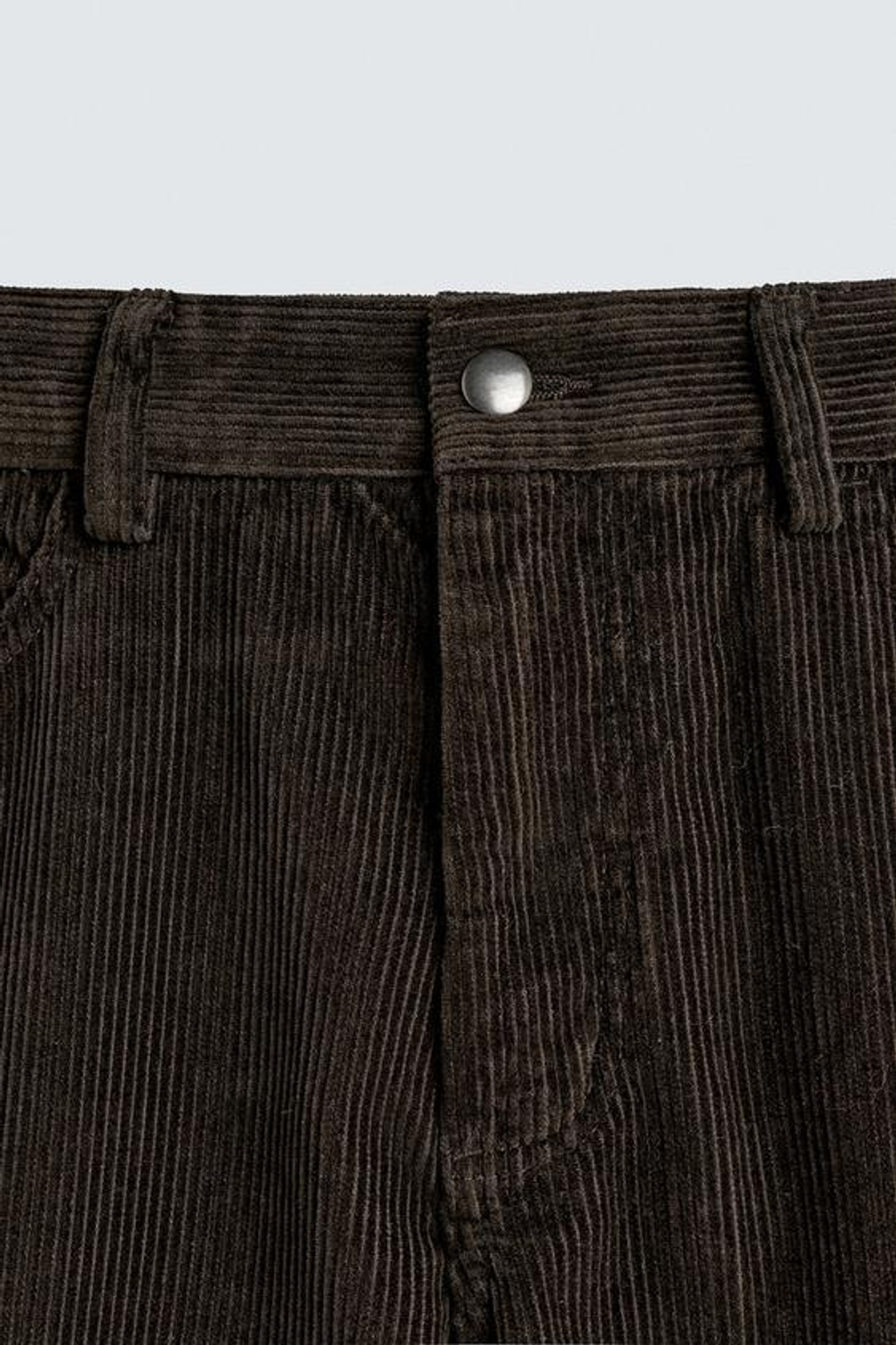 ZARA ВЕЛЬВЕТОВЫЕ БРЮКИ REGULAR FITНЕВЫЙ, КОРИЧНЕВЫЙ