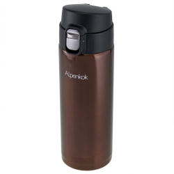 Термокружка вакуумная 380 мл ALPENKOK AK-04811A коричневая