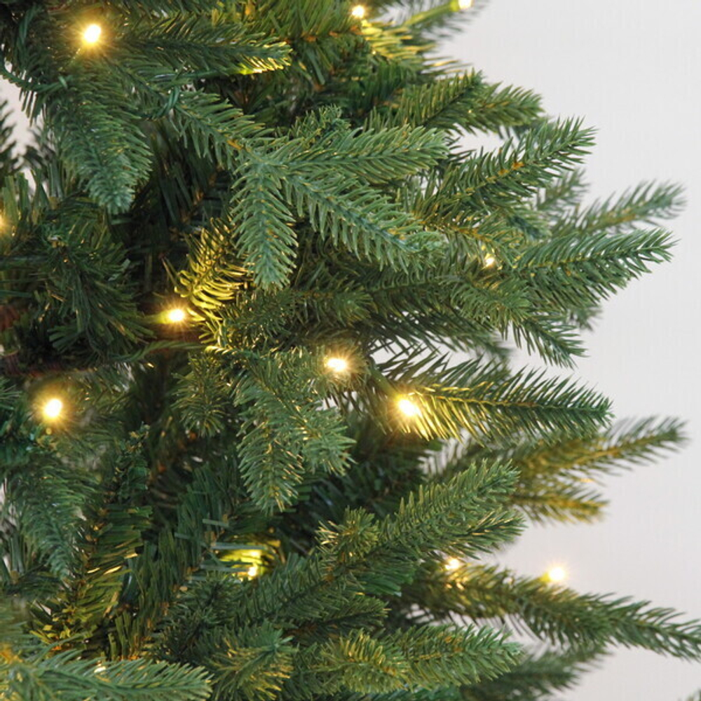 Ёлка «Новогоднее сияние» 180 см, ПВХ+Резина 320 ламп LED (905 веток)
