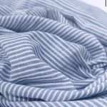 Варёный хлопок "Полоска Джинс", 2 мм