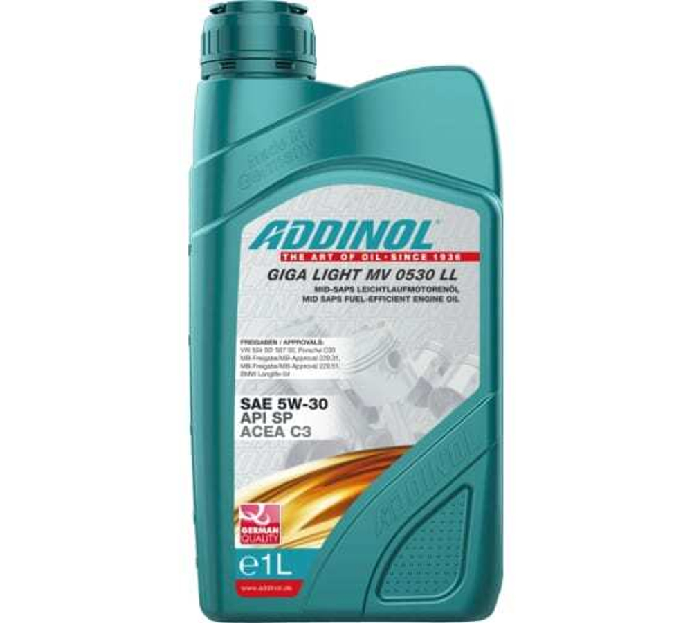 Масло моторное синтетическое  ADDINOL  5W30, Giga Light MV 0530 LL 1л