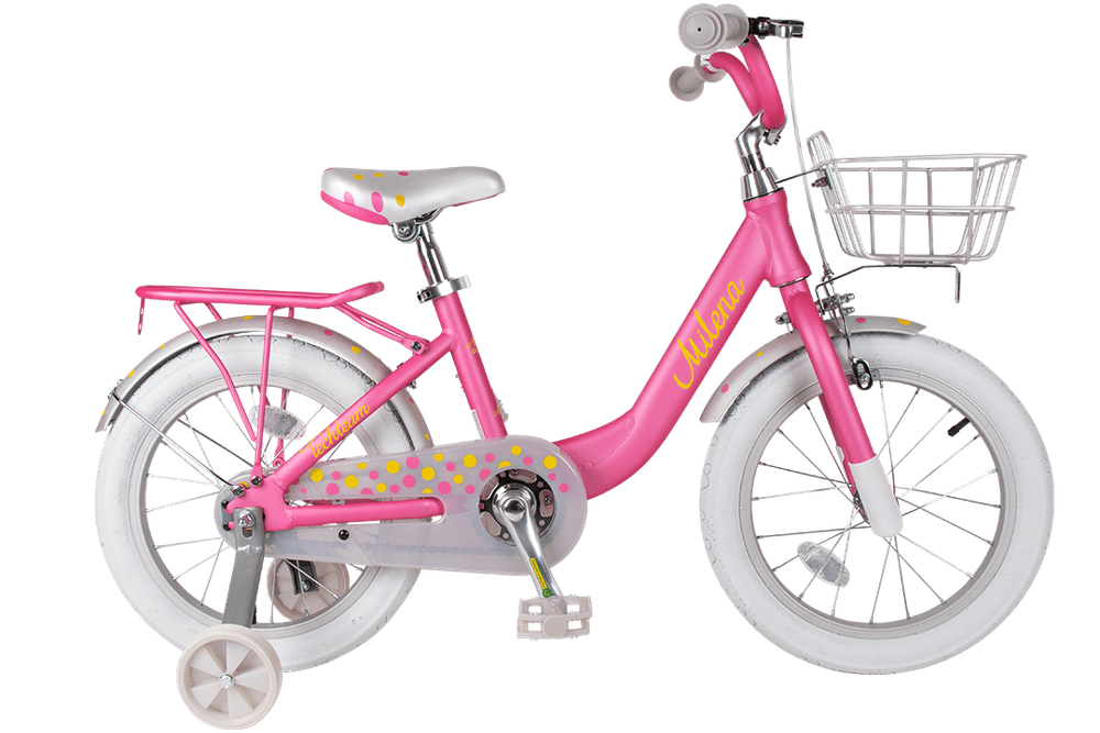 Велосипед TechTeam Milena 20" темно-розовый  (алюмин) корзина 2022