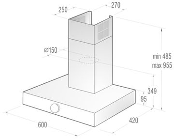 Витяжка GORENJE DT 6 SY2W