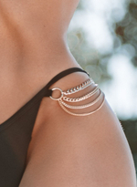 Раздельный купальник с цепочками Candice (Размер: B/L) (Цвет: черный)