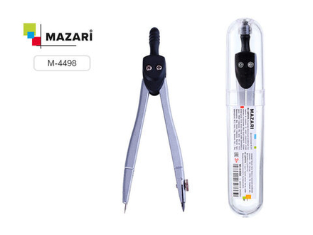 Циркуль металл. MAZARI в пластиковом футляре