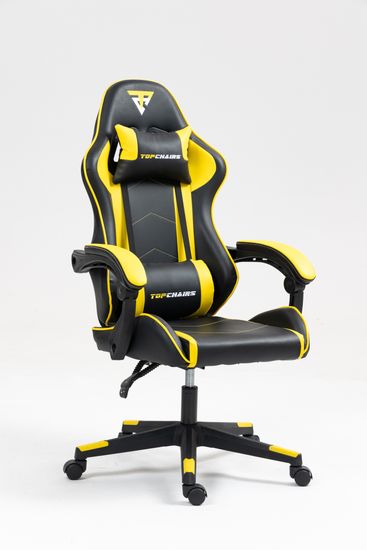 Кресло спортивное TopChairs Shadow черно-желтый