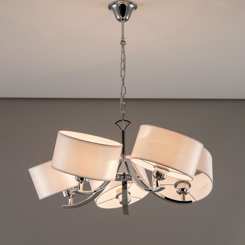 Citilux Эвита CL466150 Люстра подвесная с белыми абажурами