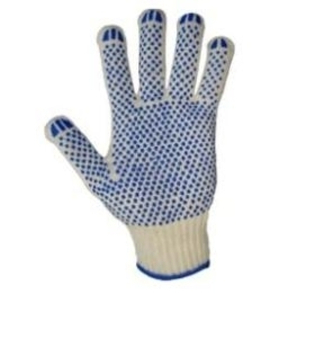 Перчатки х/б с ПВХ покрытием "ТОЧКА-ЛЮКС", 7-й класс, 62 гр., ОВЕРЛОК ДВОЙНОЙ
