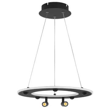 Люстра подвесная с пультом ДУ 60W 3000-6000K 740447 черный Dive Lightstar