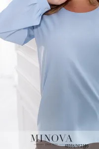 Блуза 2393-голубой Minova