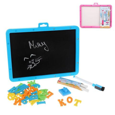 Набор досок для рисован. с маркером и мелками,ассорт.пленка, 660