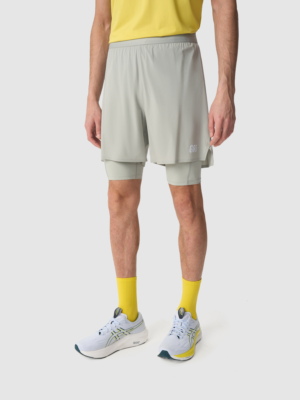 Шорты мужские 2в1 GRI Лето серые
