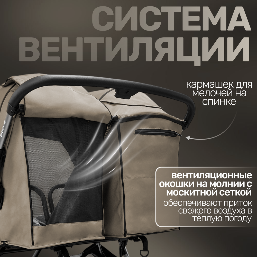 Прогулочная коляска для двойни BubaGO DUO X