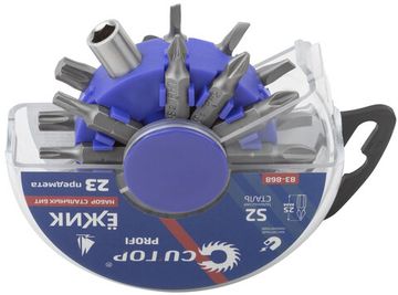 Набор бит в пластиковом боксе "Ёжик", Cutop profi, 23 предмета