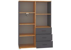 Комод Кассандра 100 дуб крафт золотой / антрацит